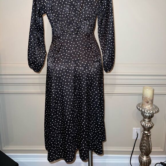Calvin Klein Neck Bow Polka Dot Dress size 4 - Picture 6 of 9